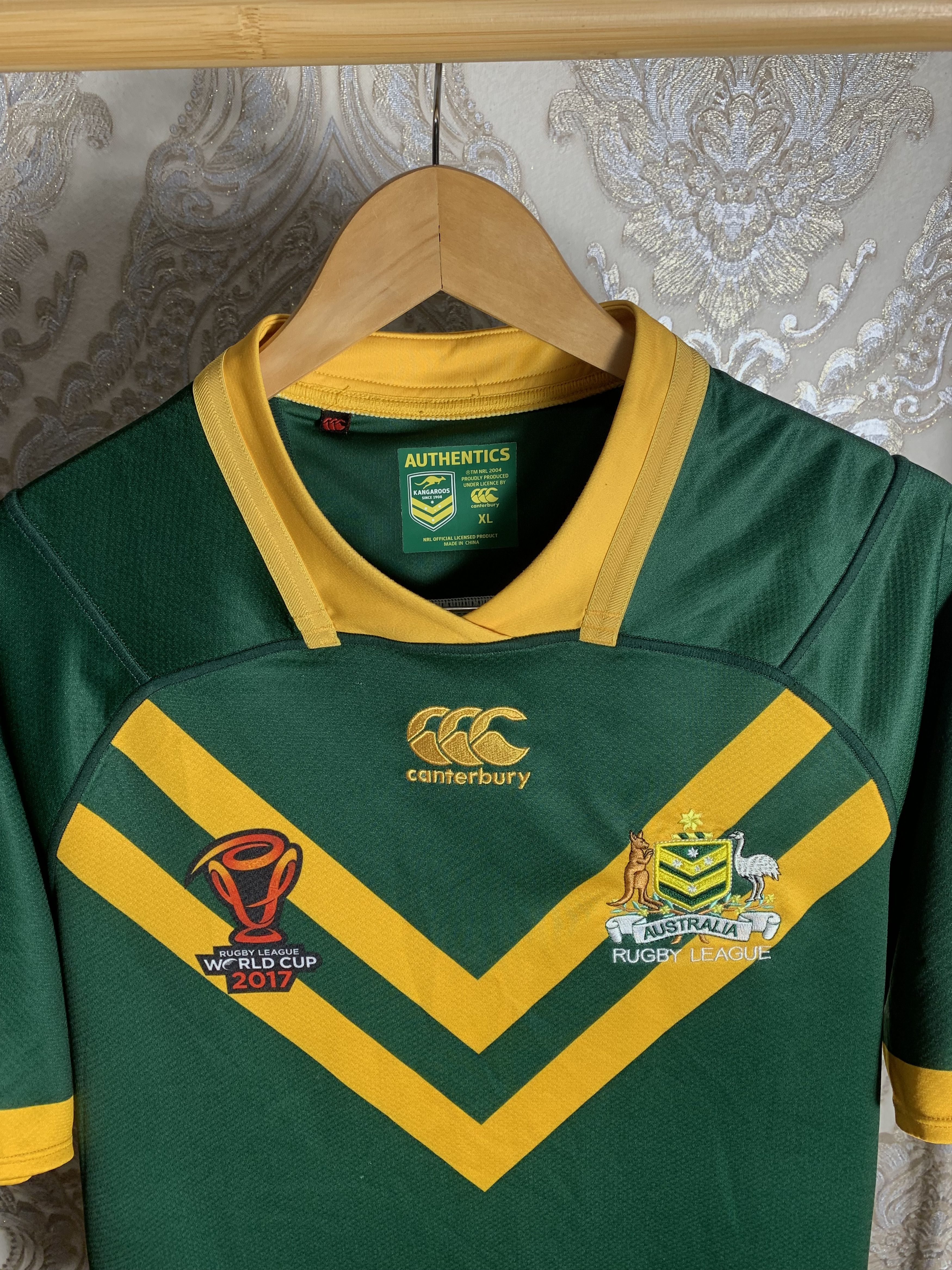 Canterbury of New Zealand VINTAGE CANTERBURY NRL AUSTRALIA RUGBY JERSEY RETRO Y2K 90s Size US XL / EU 56 / 4 - 2 Thumbnail