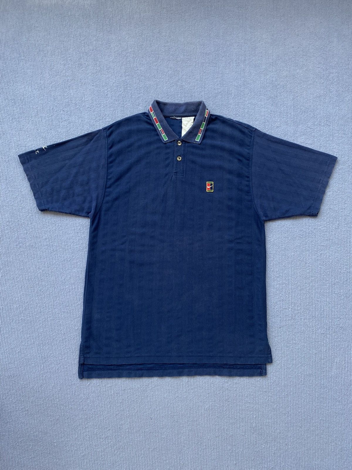 Nike Vintage 90’s Nike Court Navy Polo Shirt🎾🔥 Size US S / EU 44-46 / 1 - 4 Thumbnail