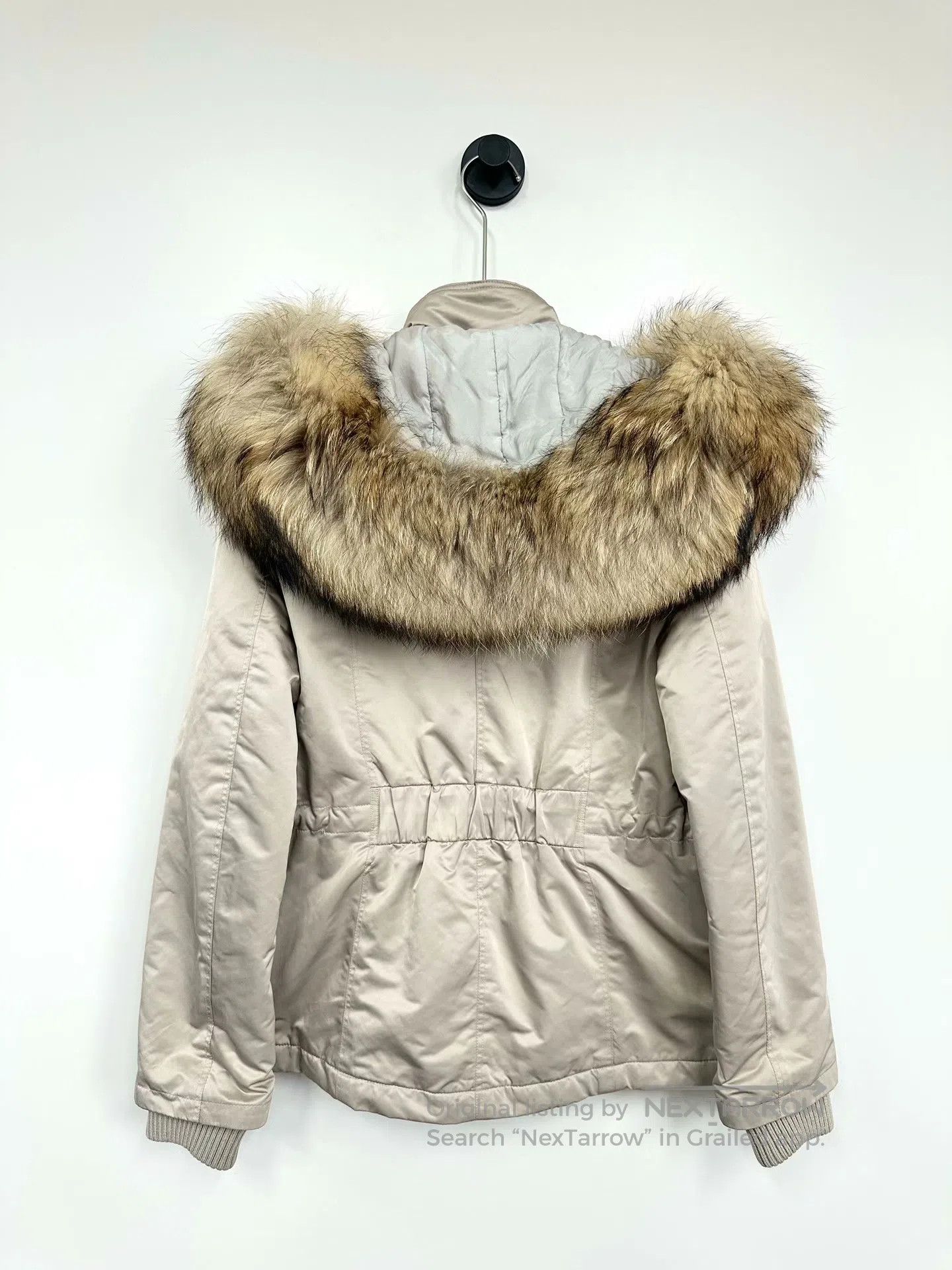 Burberry Burberry Khaki Single-breasted Fur Collar Cotton Coat| Size M / US 6-8 / IT 42-44 - 2 Thumbnail