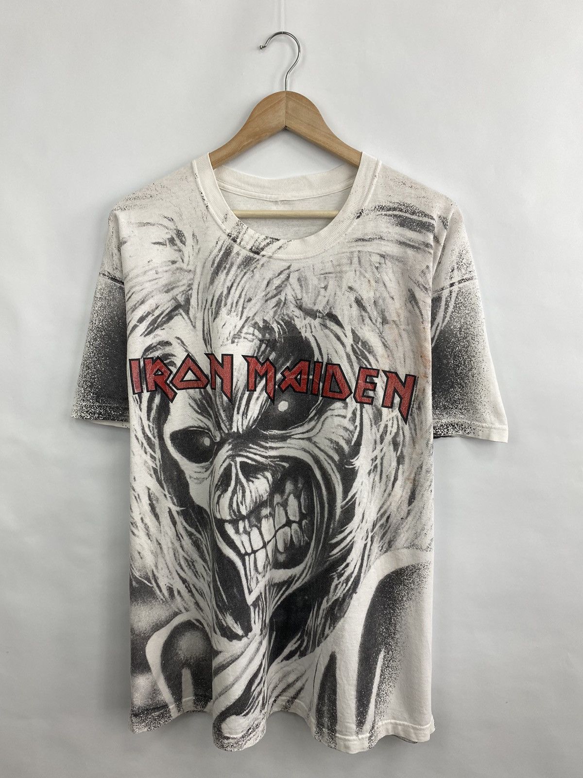 Iron Maiden ☠️ Vintage 1999 Iron Maiden Rock Band t-shirt rare retro Size US XL / EU 56 / 4 - 2 Thumbnail