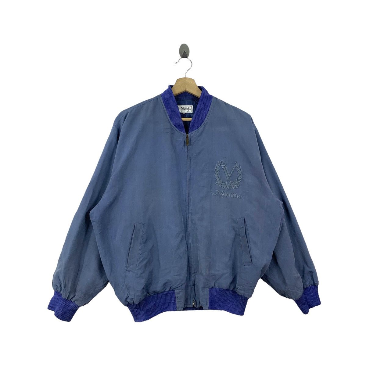 Valentino × Vintage Vintage Via VALENTINO Italian Fashion Designer Bomber Jacket Size US M / EU 48-50 / 2 - 4 Thumbnail