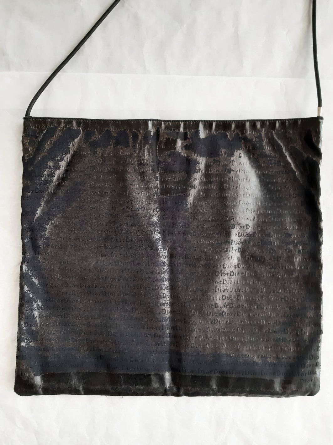 Dior × Hedi Slimane Dior Homme FW03 "Luster" Waxed Monogram Canvas Tote Bag Size ONE SIZE - 3 Thumbnail