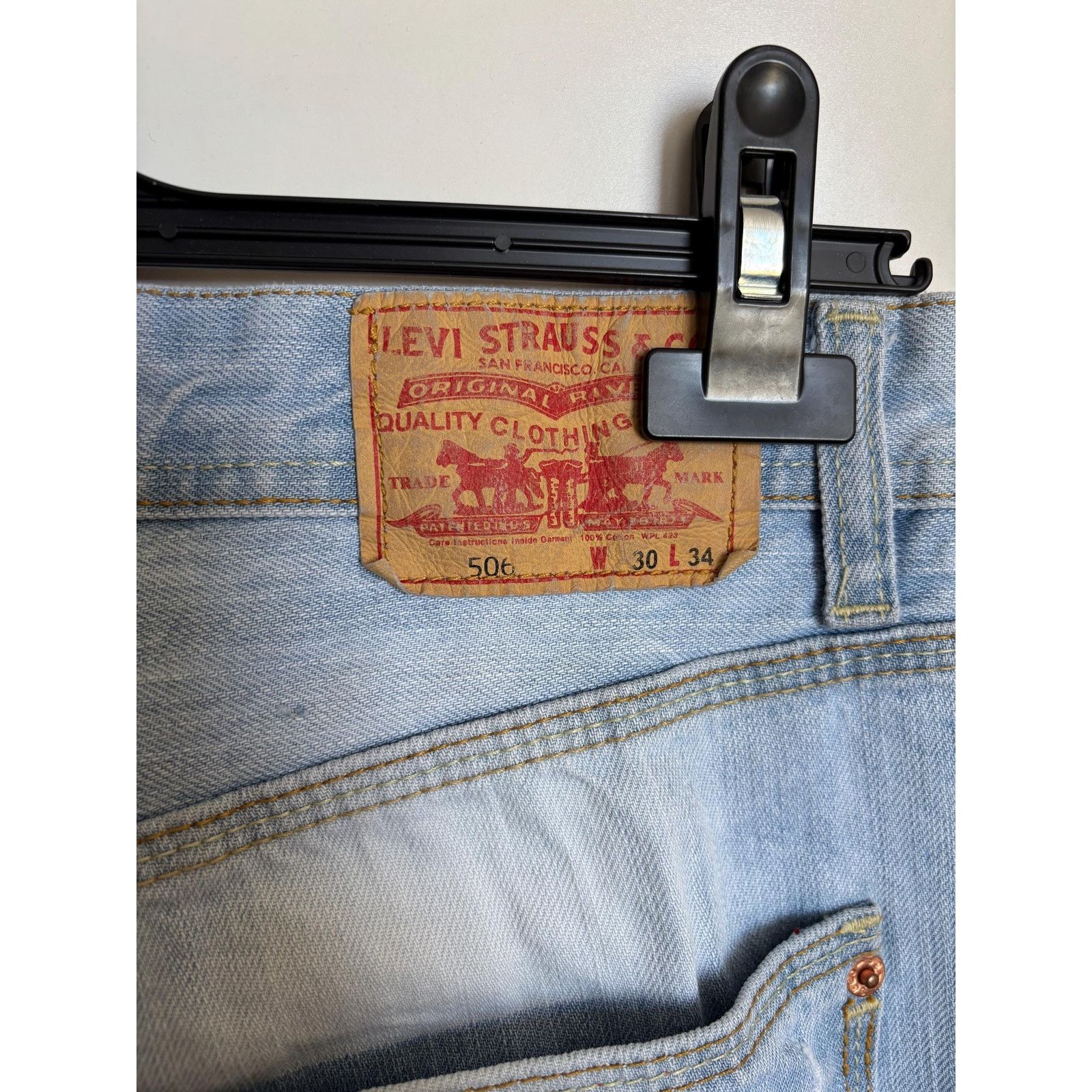 Levi's Levi's 510 W30 L34 USA 90s Light Wash Button Fly Jeans Size US 30 / EU 46 - 8 Thumbnail