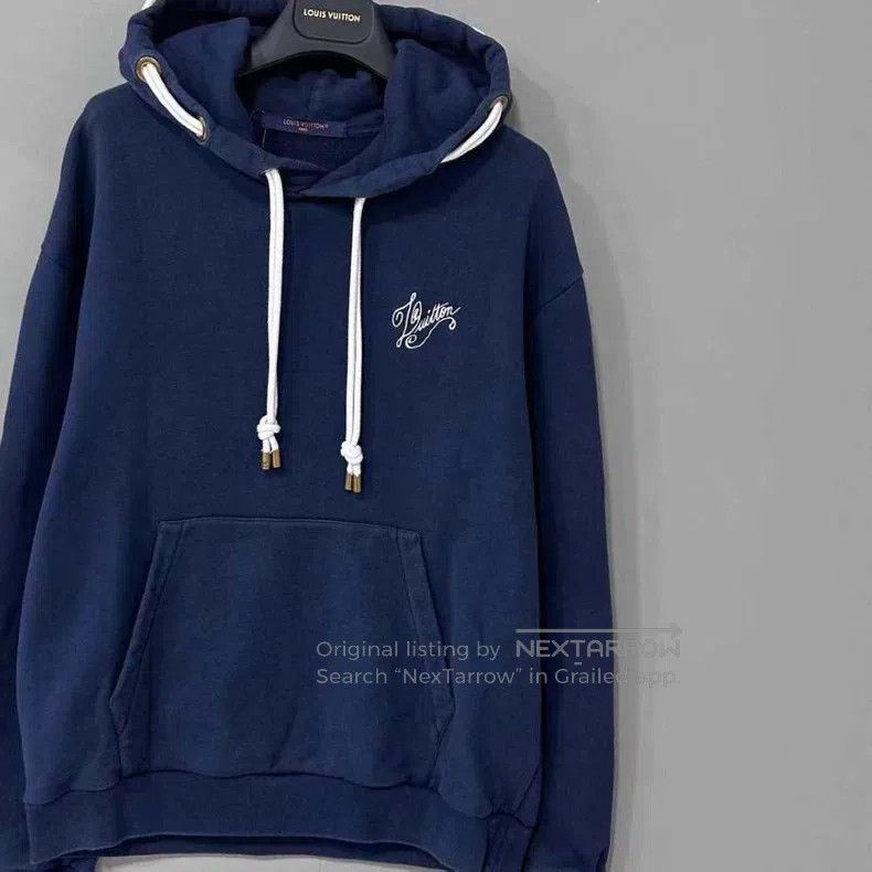 Louis Vuitton Louis Vuitton SS24 Dark Blue Letter Embroidered Drawstring Size US M / EU 48-50 / 2 - 2 Thumbnail