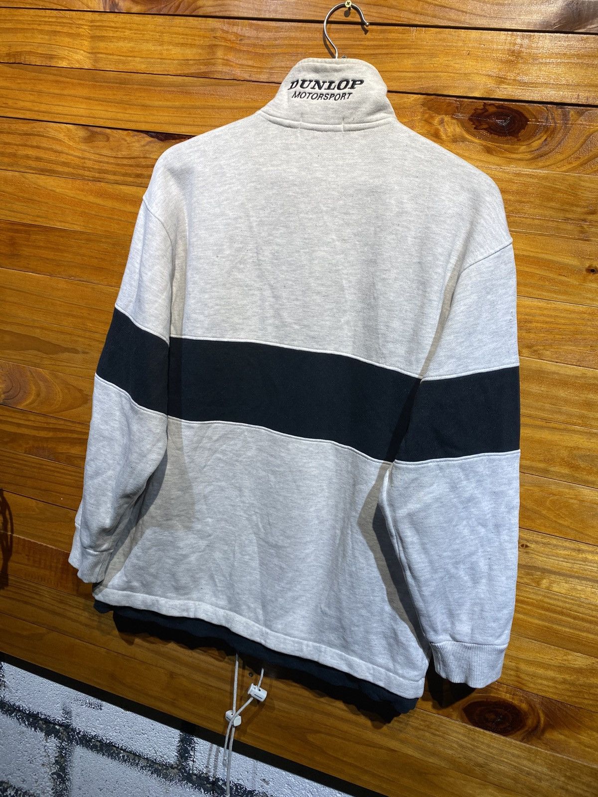 Dunlop Vintage Dunlop Motorsport Half-Zip Sweatshirt 90s Style Size US L / EU 52-54 / 3 - 9 Thumbnail