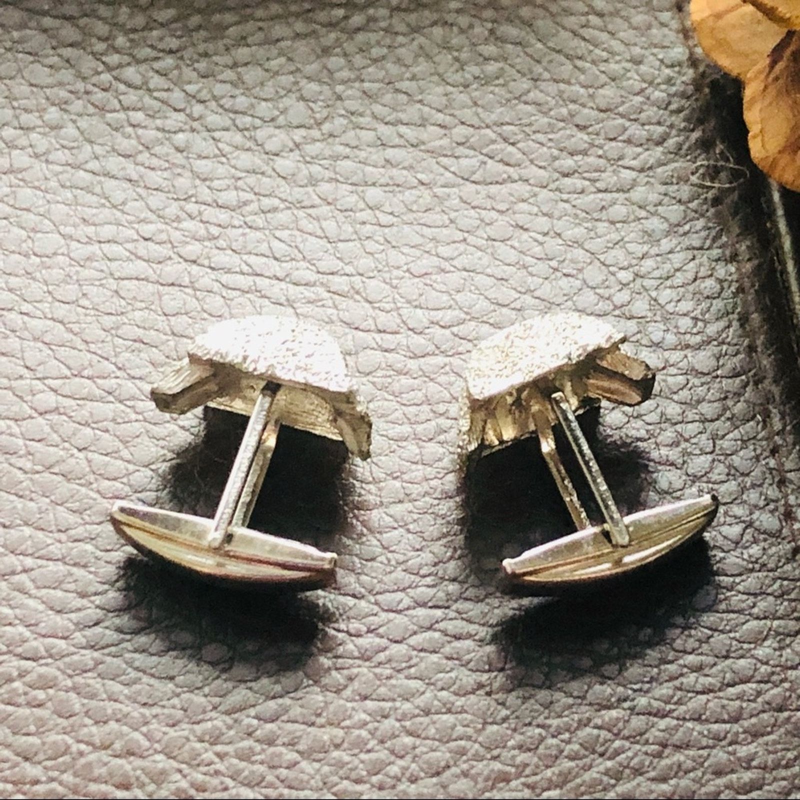 Vintage Vintage dome silver plated rough diamond cut cuff links Size ONE SIZE - 3 Thumbnail