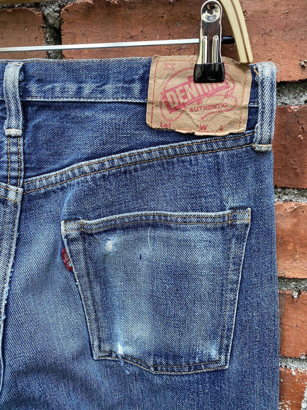Japanese Brand × Vintage size 32x30 denime redline jeans Size US 32 / EU 48 - 3 Thumbnail