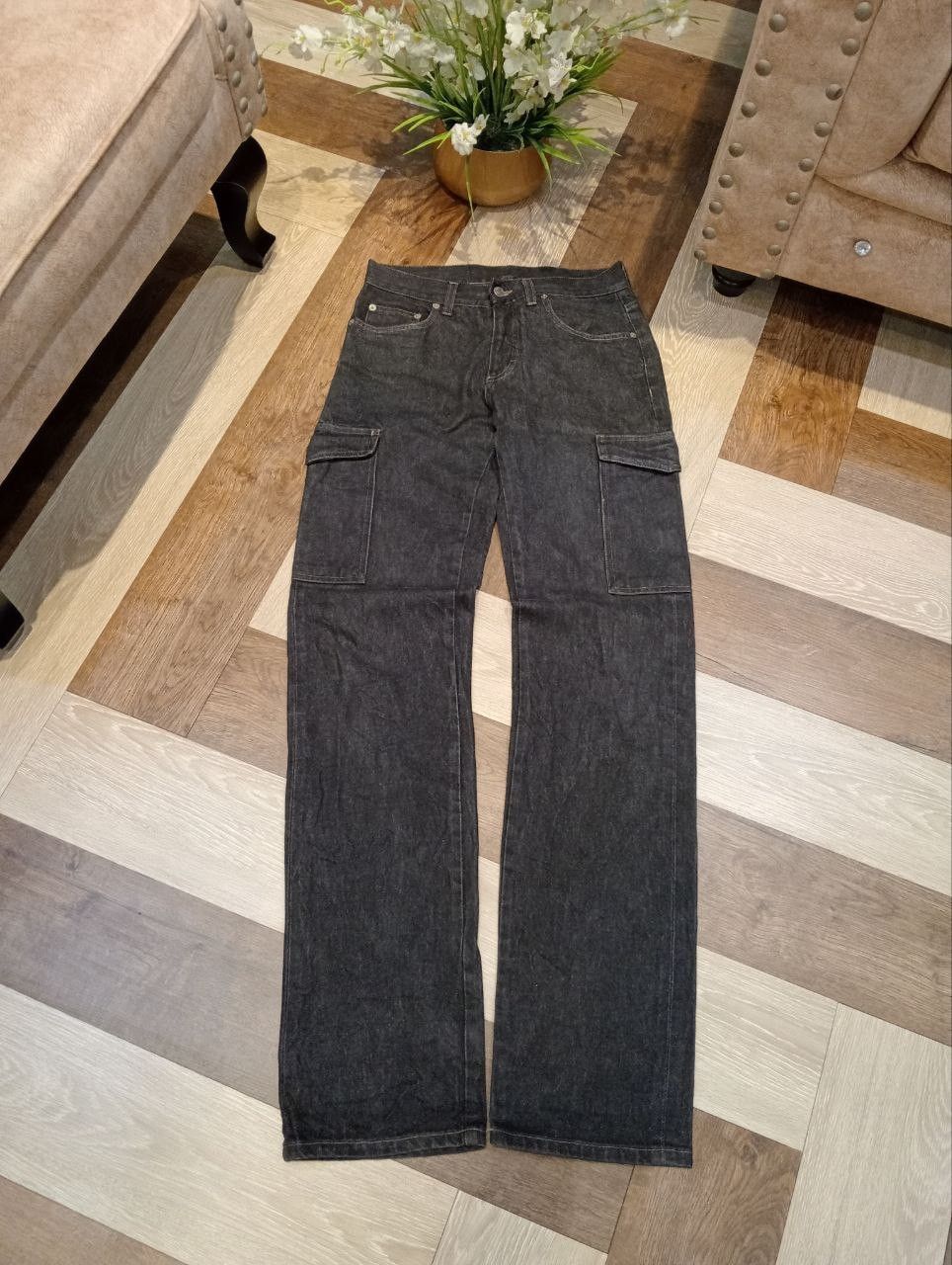 Gucci VINTAGE GUCCI BUCKLE BACK CARGO SELVEDGE JEANS Size US 30 / EU 46 - 1 Thumbnail