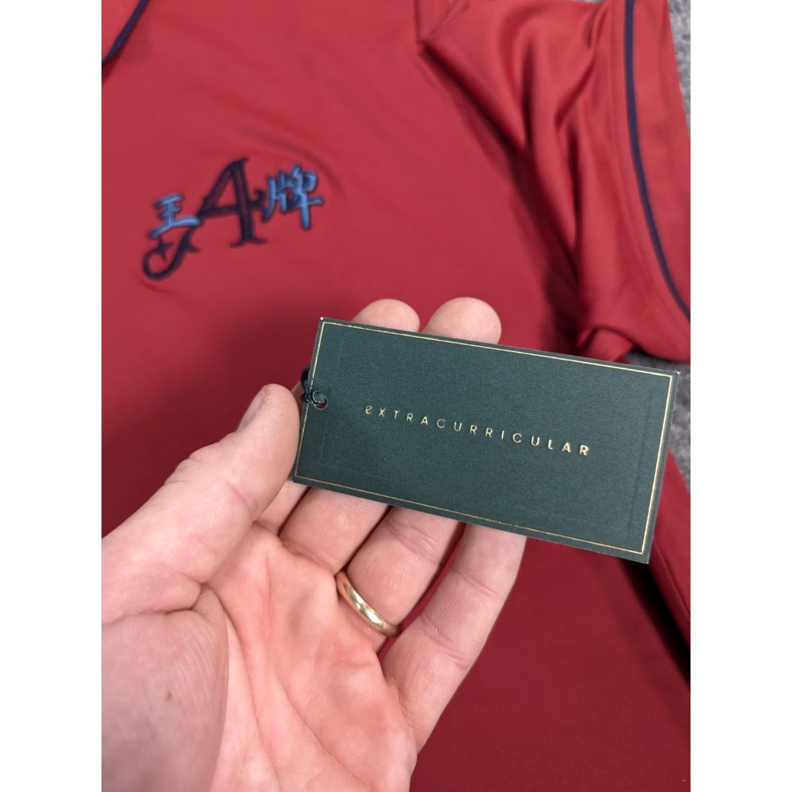 Vintage EXTRACurricular Golf Club Polo Shirt Asian Script Lettering Small Size US S / EU 44-46 / 1 - 3 Thumbnail
