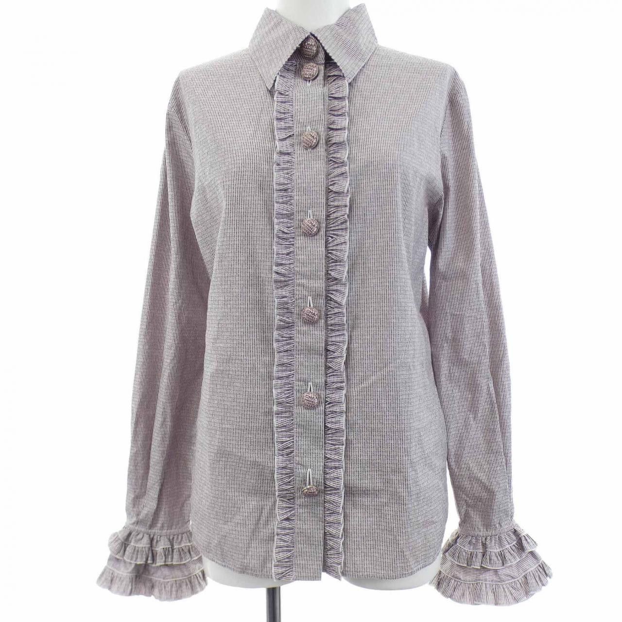 Chanel Chanel Chanel LOOK16 Silk Shirt Textile Tops P76770V48912 DUTY FREE for USA Size ONE SIZE - 1 Thumbnail