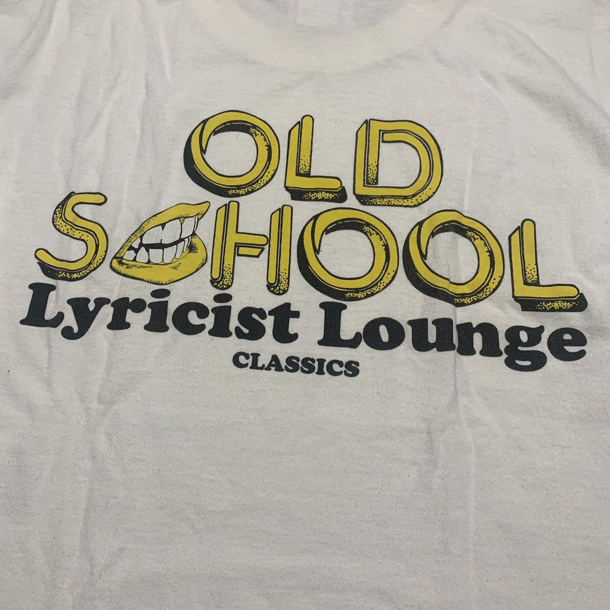 Bape Bape Medium Old School Lyricist Lounge Classics White Tee Size US M / EU 48-50 / 2 - 4 Thumbnail