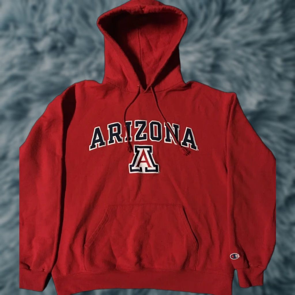 Champion VINTAGE Champion University Of Arizona Faded Hoodie L Red Men's Sweatshirt 90s University Wildcats PU厚 Size US L / EU 52-54 / 3 - 1 Thumbnail