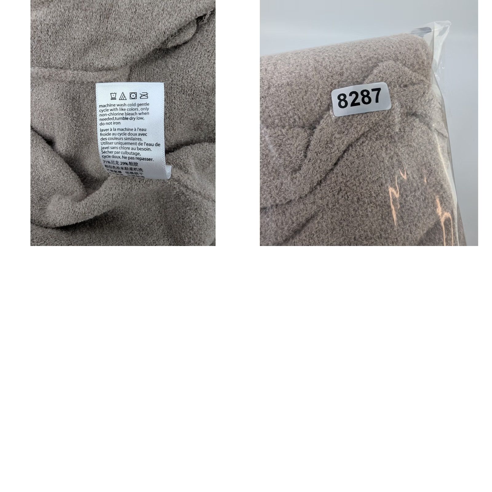 Vintage Barefoot Dreams Cardigan Open Front CozyChic Ultra Lite Taupe Women’s S Brown Nylon Viscose Long Sleeve Solid Casual Fall Winter Size S / US 4 / IT 40 - 8 Thumbnail