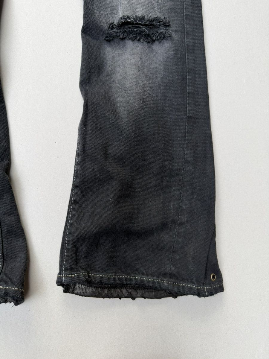 Japanese Brand Goa lace up flare jeans Size US 27 - 3 Thumbnail