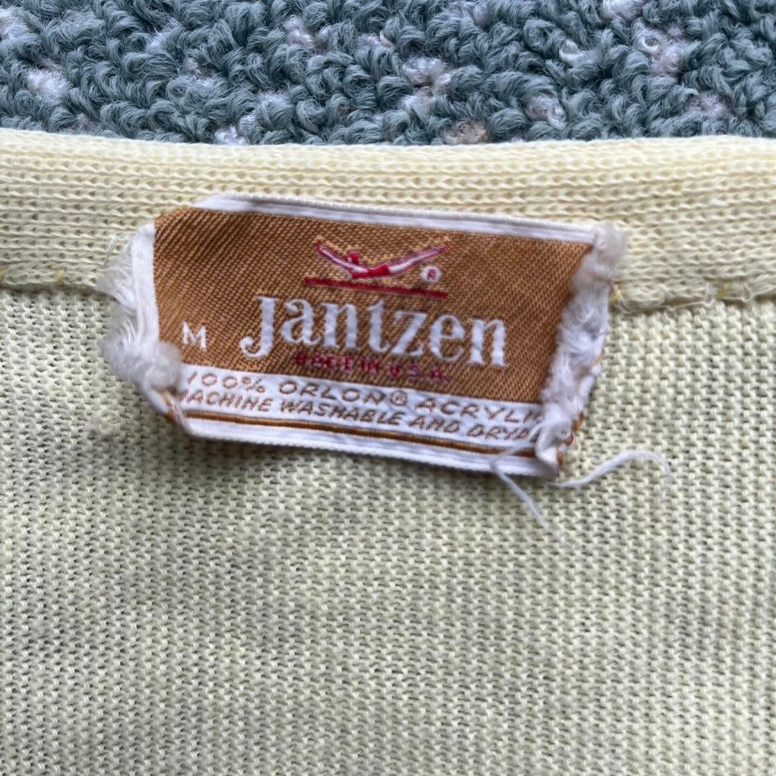 Jantzen 1960s Jantzen Wool Cardigan Button Up Sweater Size Medium Size XL / US 12-14 / IT 48-50 - 7 Thumbnail