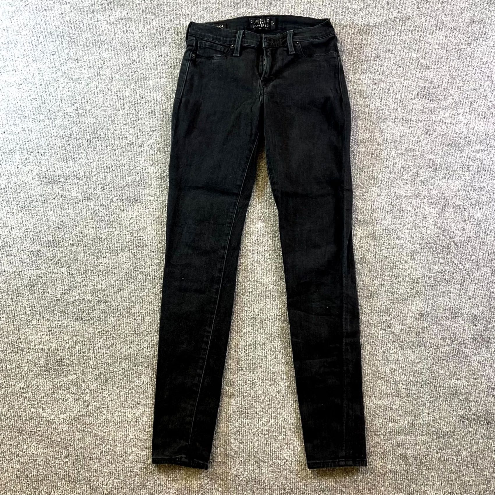 Lucky Brand Lucky Brand Brooke Legging Jeans Women's 26 Black Denim Dark Wash Skinny Leg Jeans Size 26" / US 2 / IT 38 - 2 Thumbnail