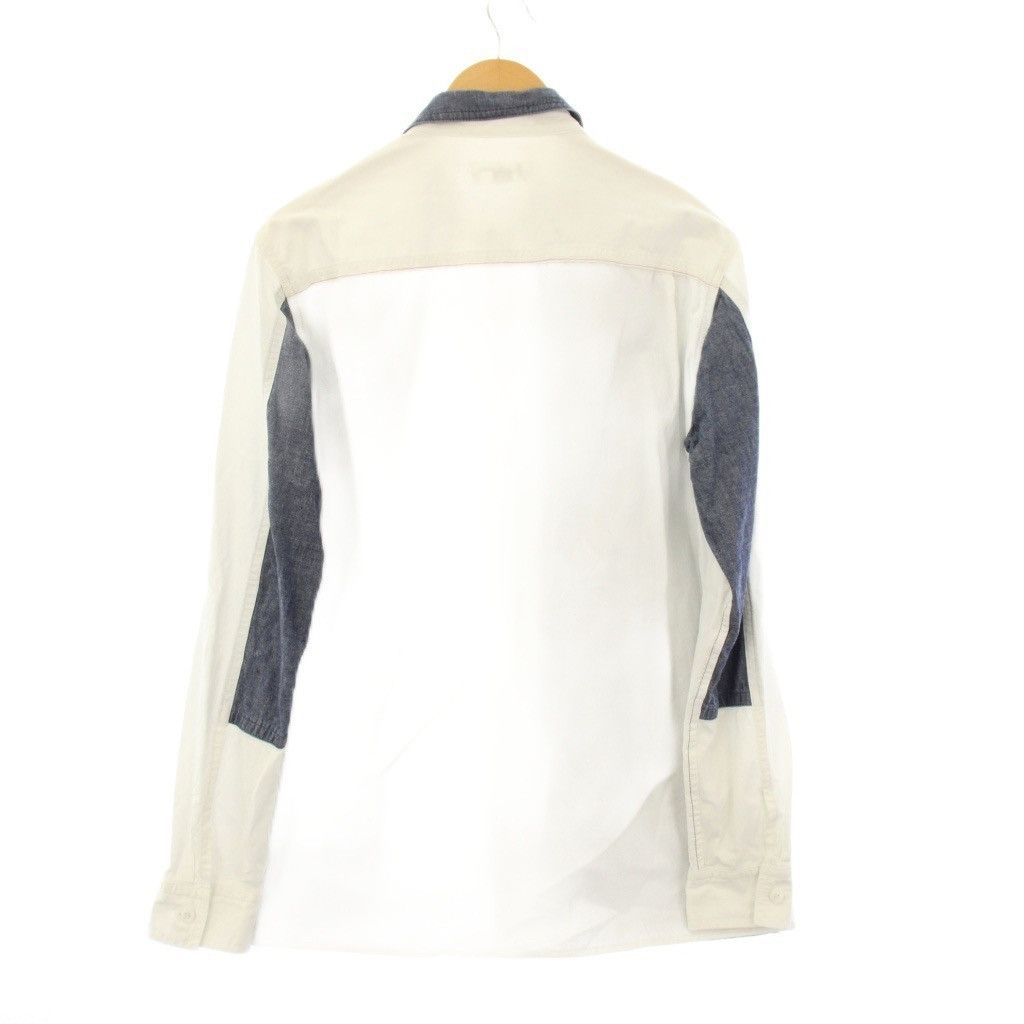 Yohji Yamamoto Yohji Yamamoto Pour Homme – Chemise denim contrastée Size US S / EU 44-46 / 1 - 2 Thumbnail