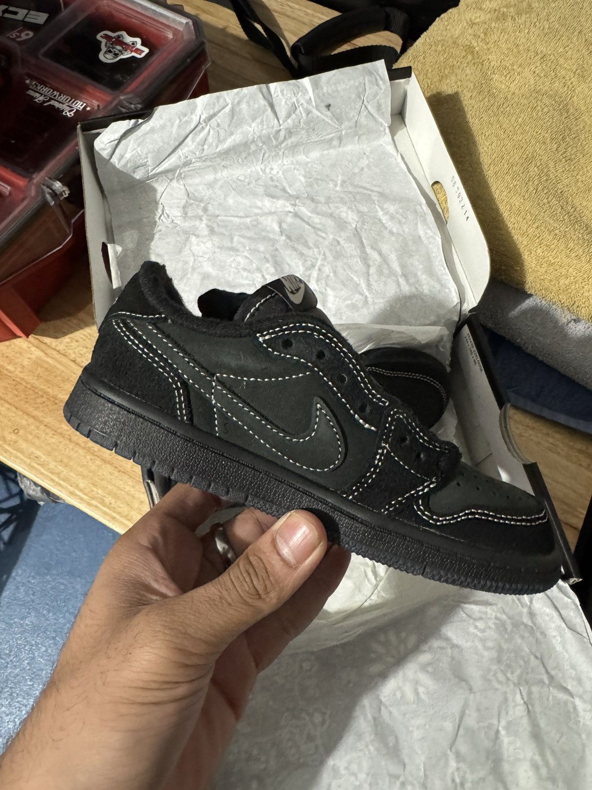 Jordan Brand × Travis Scott Black phantom travis scott Size US 5 / EU 37 - 1 Thumbnail