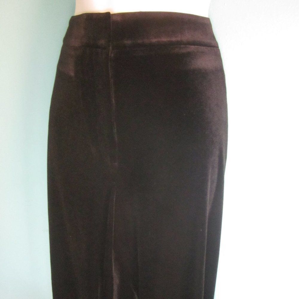 Calvin Klein Calvin Klein Woman Black Velvet Pants Size 24 W New with T Size 42" / US 20 - 5 Thumbnail