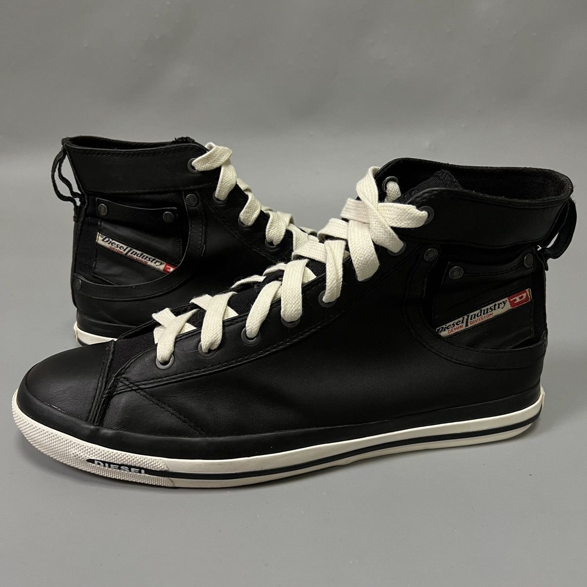 Diesel Diesel Avant Garde Leather Shoes y2k high trainers vintage Size US 12 / EU 45 - 1 Thumbnail