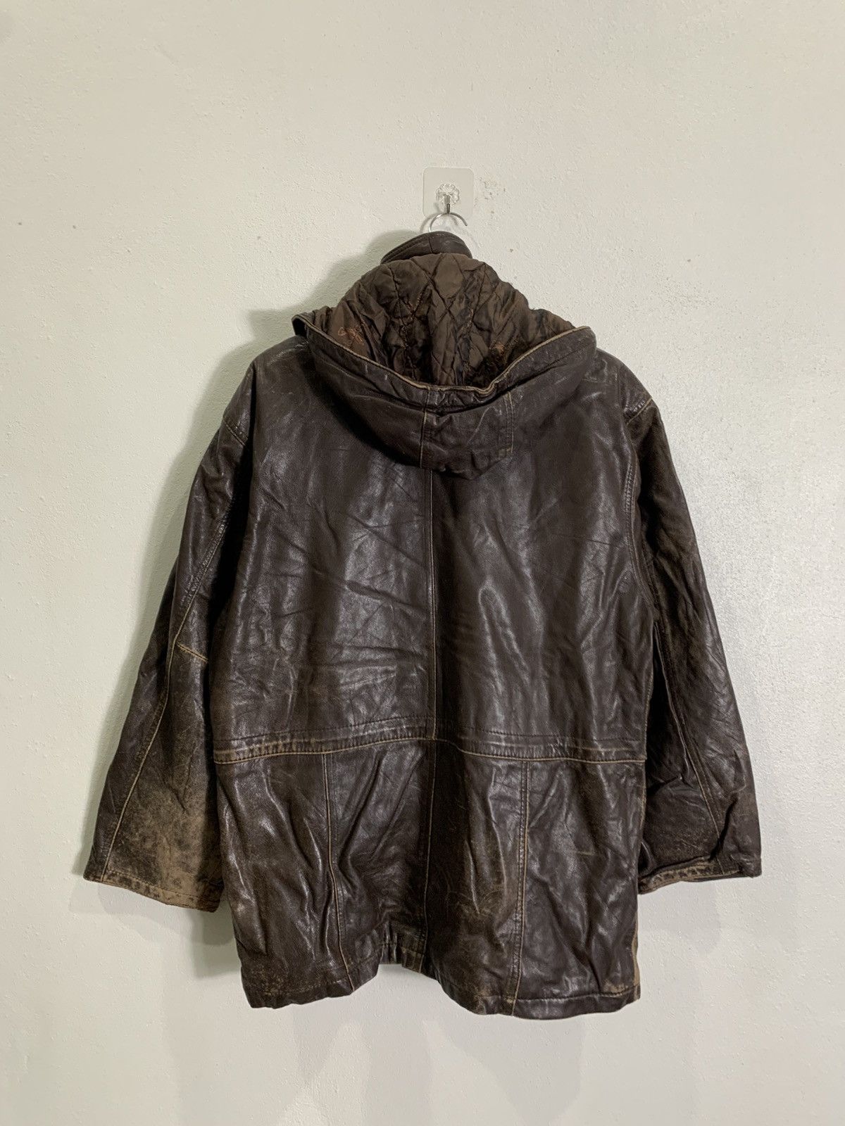 U.S. Polo Assn. Vintage Us Polo Parka leather Jacket Distressed Size US L / EU 52-54 / 3 - 7 Thumbnail