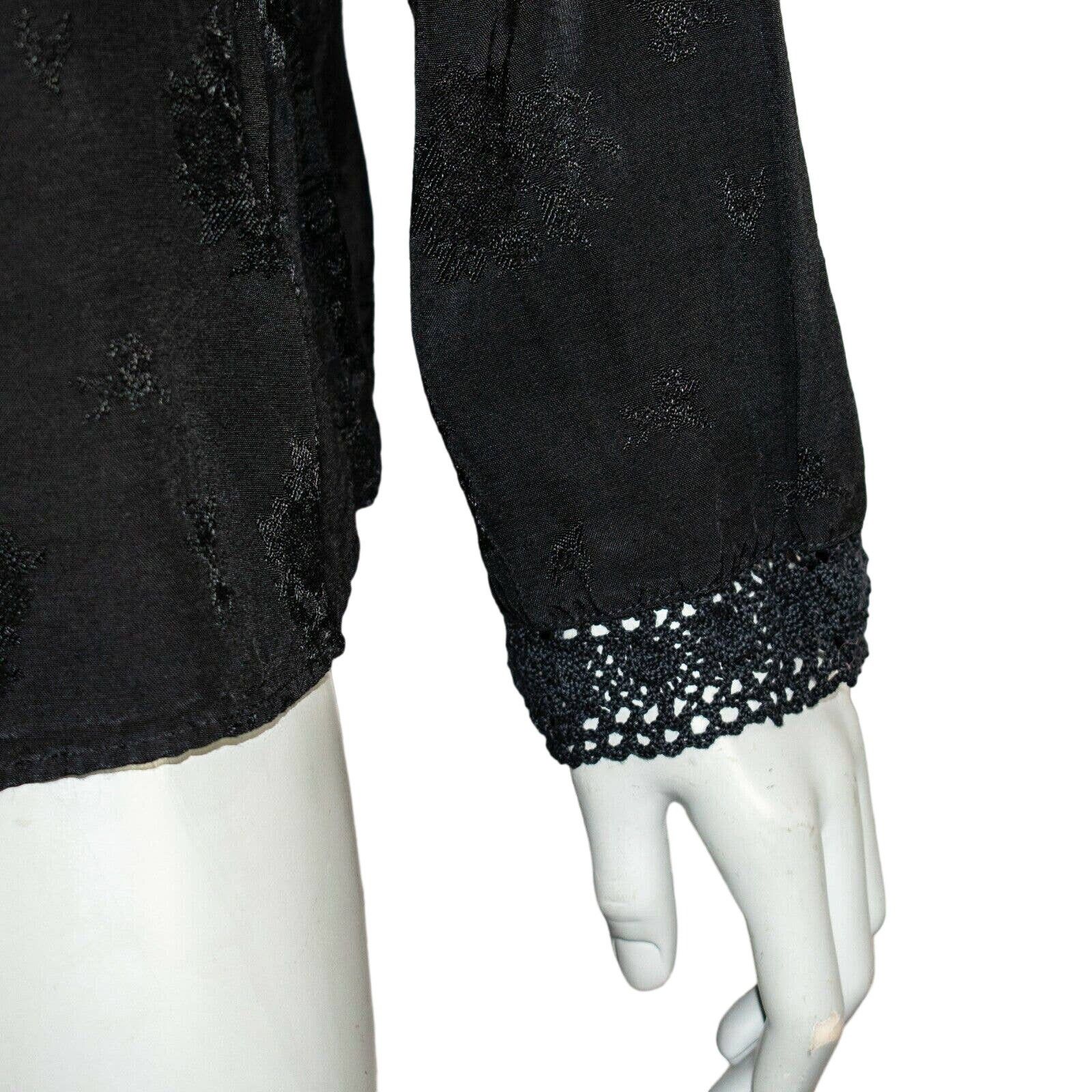 CP Shades CP SHADES Black Floral Button-up Shirt Rayon Size Medium Size M / US 6-8 / IT 42-44 - 10 Thumbnail