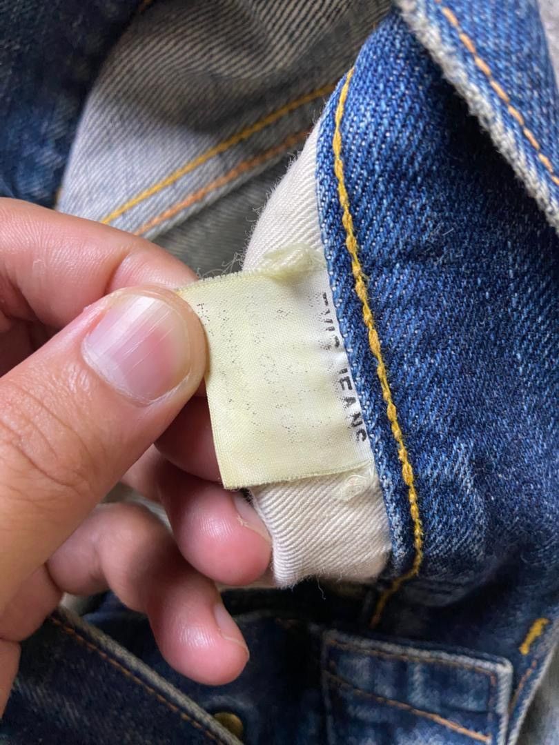 Levi's 🔥 Vintage LEVIS Selvedge Distressed Denim Jeans 🔥 (135) Size US 30 / EU 46 - 6 Thumbnail