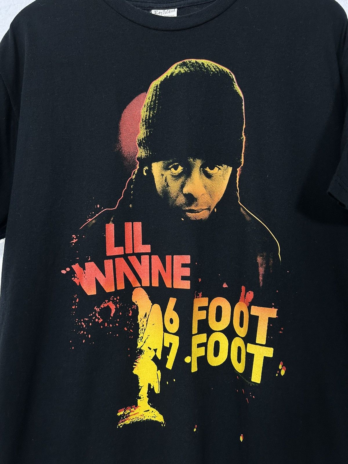 Lil Wayne × Rap Tees × Vintage LIL WAYNE 6FOOT7FOOT VINTAGE TEE 2011 Size US XL / EU 56 / 4 - 2 Thumbnail
