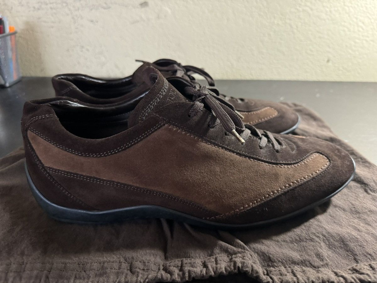 image of Tods Tod’S Suede Sneakers in Brown, Men's (Size 10.5)
