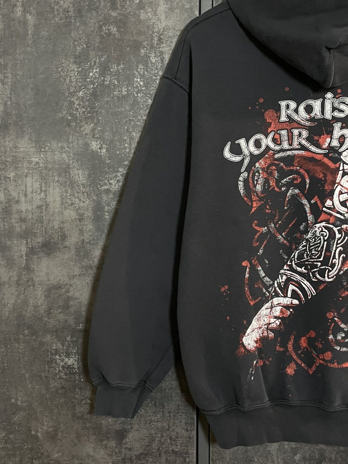 Vintage Vintage Amon Amarth Faded Hoodie Rock Darkthrone Deftones Ys Size US M / EU 48-50 / 2 - 11 Thumbnail