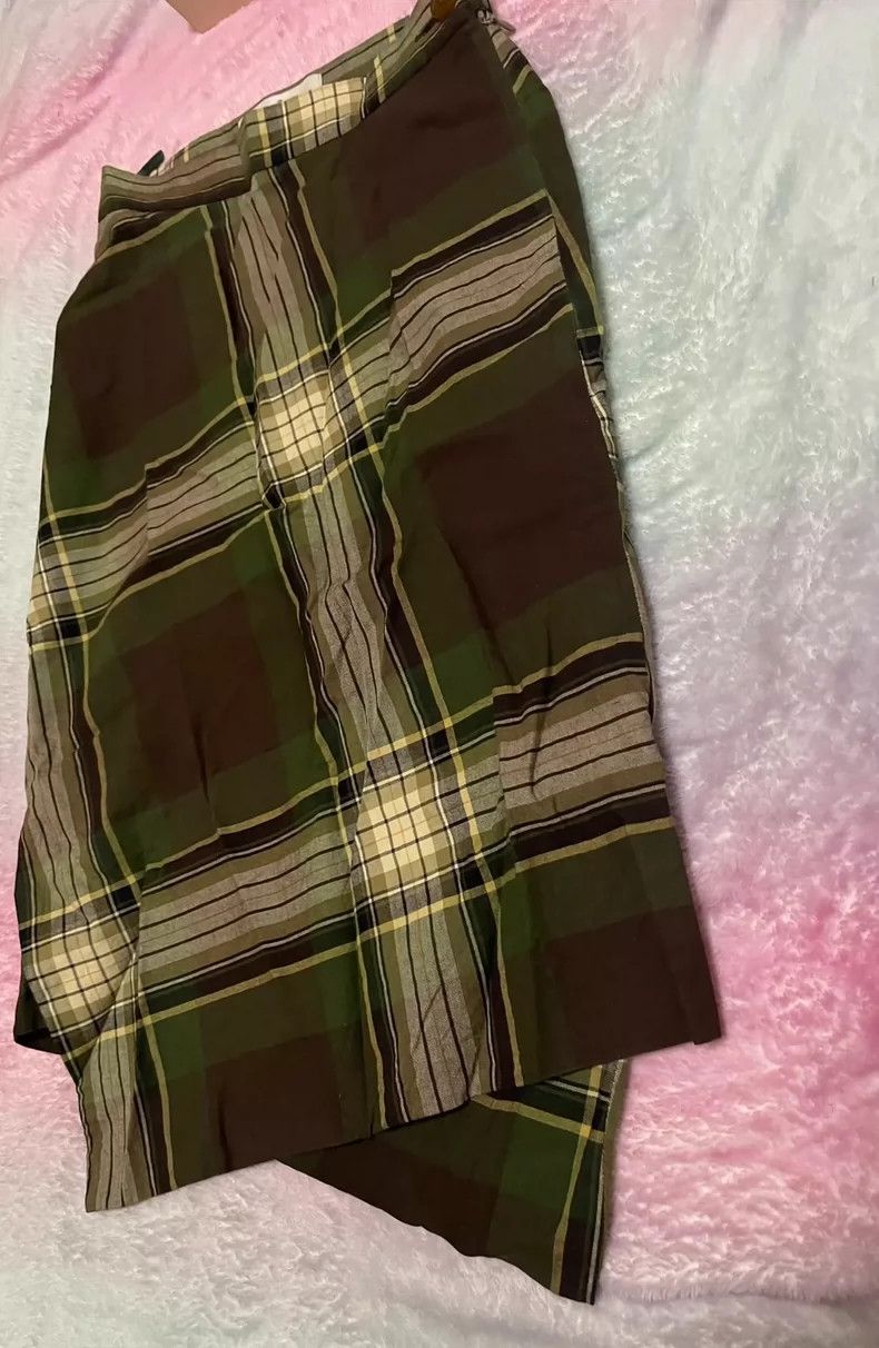 Vivienne Westwood Vivienne Westwood Green checkered high waist skirt Size 25" / US 0 / IT 36 - 4 Thumbnail