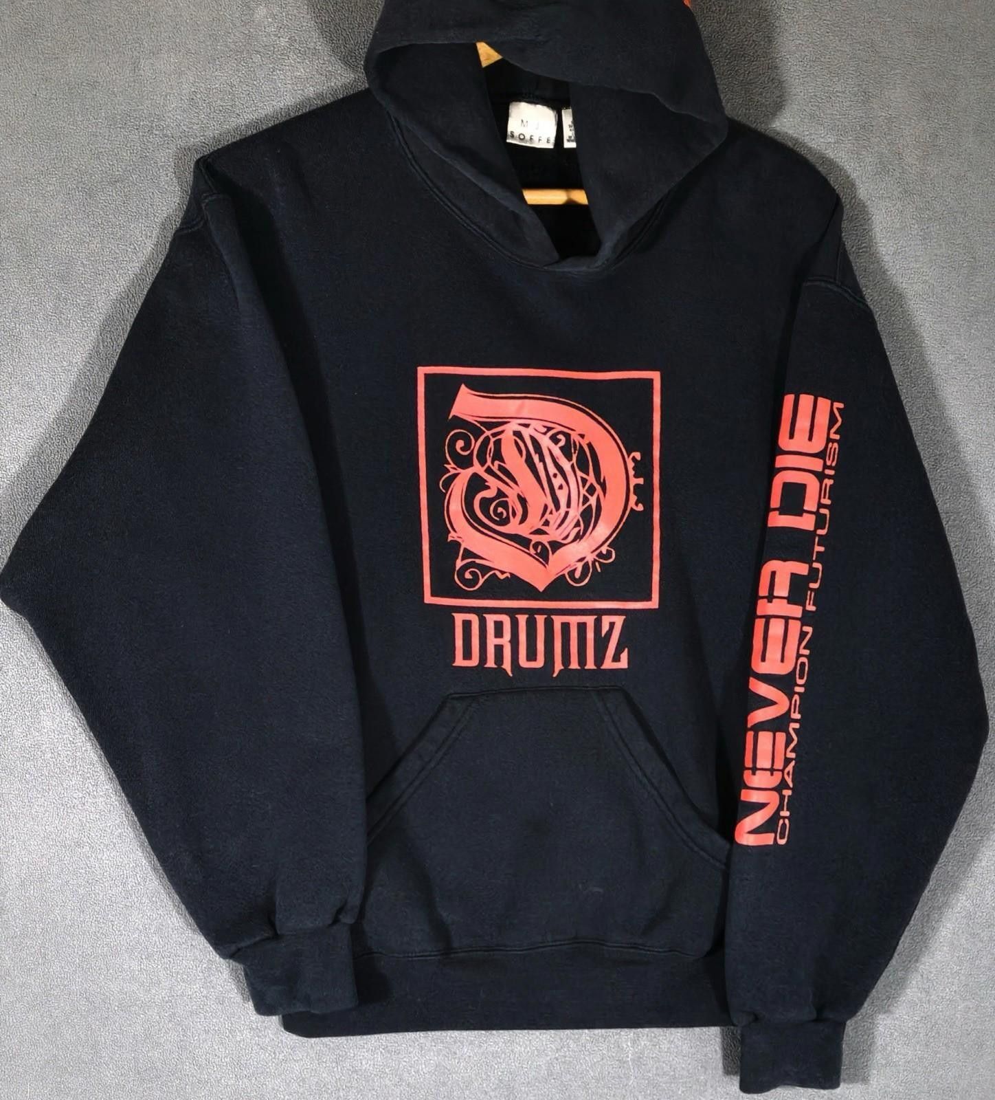 The Unbranded Brand Vintage Drumz Hoodie M Black Underground Drumz Never Die Size US M / EU 48-50 / 2 - 1 Thumbnail