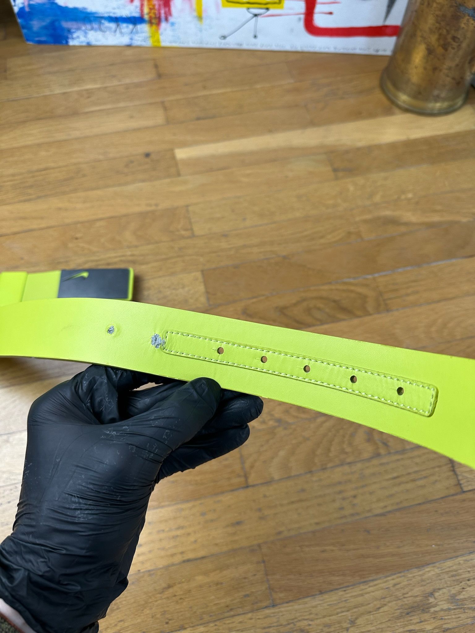 Nike VINTAGE NIKE BELT SWOOSH techno rave acid colour Size ONE SIZE - 7 Thumbnail