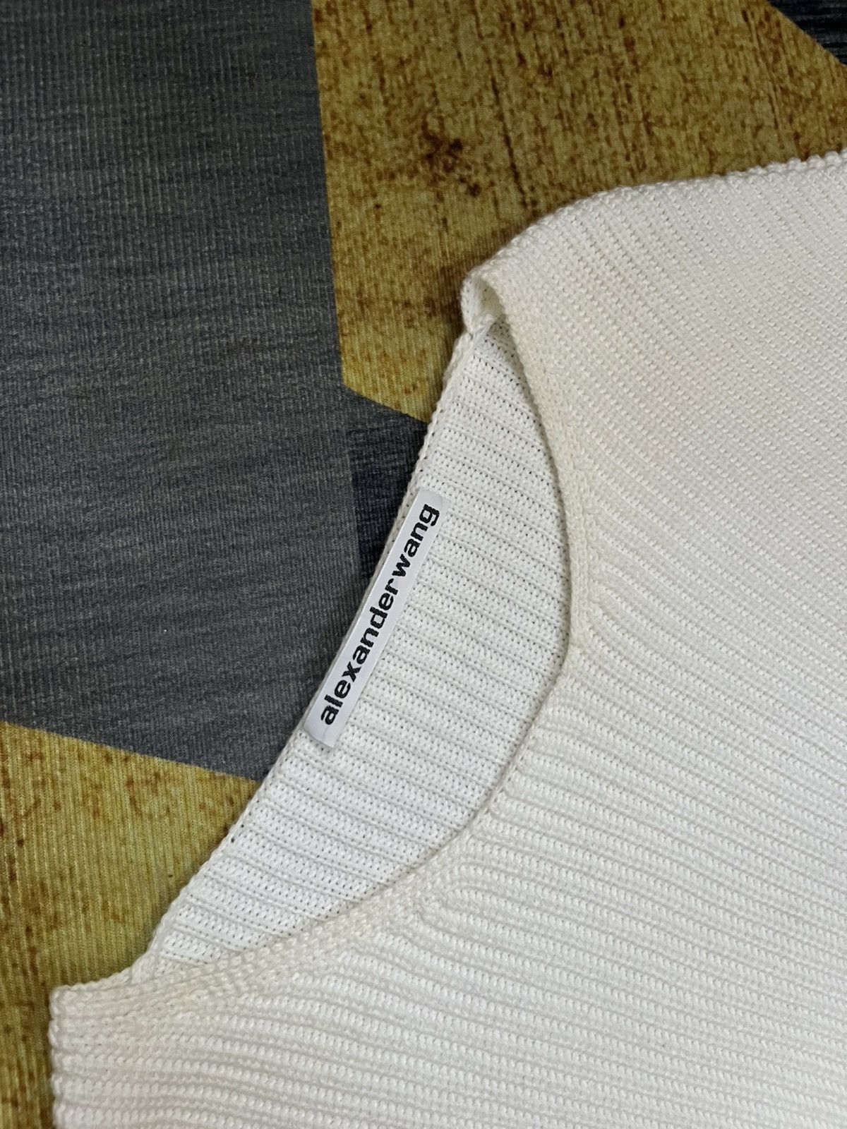 Alexander Wang 2000s mix media cotton hybrid poplin ribbed top #H2 Size M / US 6-8 / IT 42-44 - 6 Thumbnail