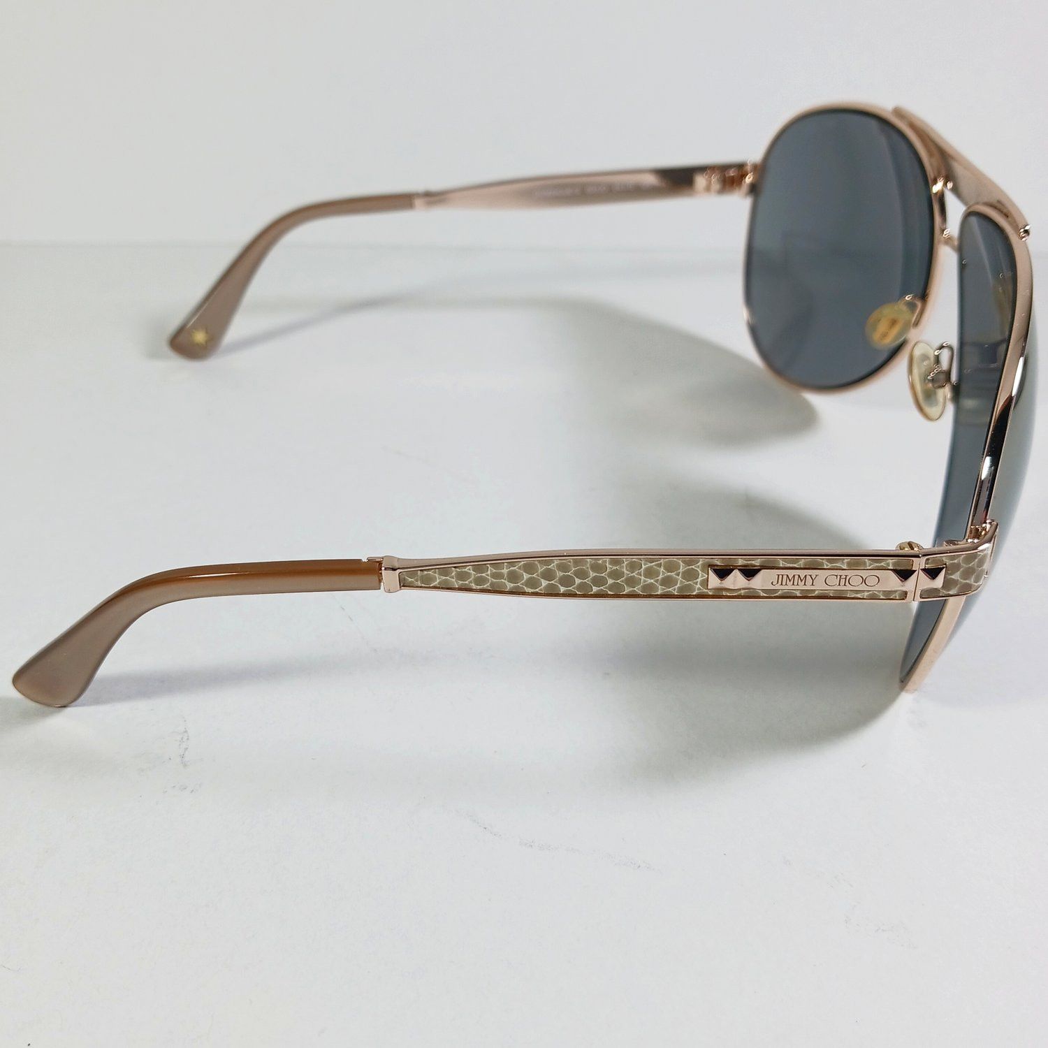 Designer × Jimmy Choo Jimmy Choo Dominique/S 000JO Aviator Sunglasses in Case Size ONE SIZE - 6 Thumbnail