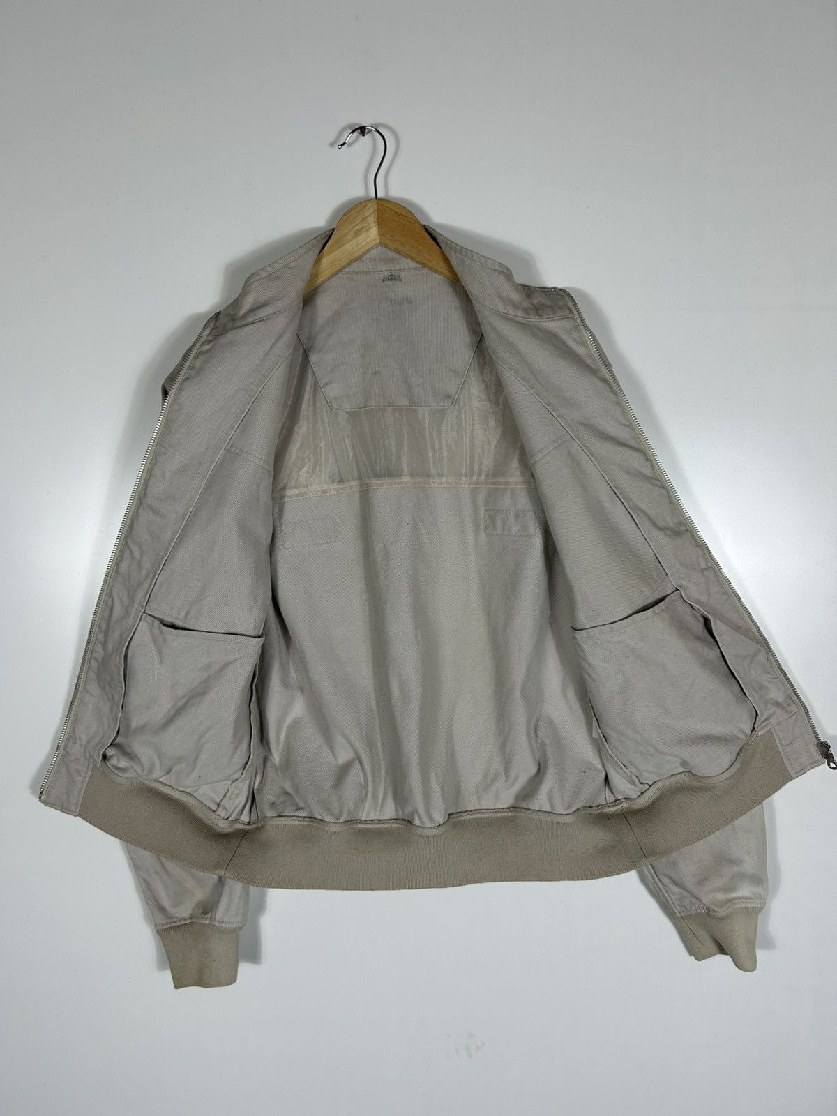 Japanese Brand × Uniqlo × Vintage ⚡️Vintage Uniqlo Canvas Workers Style Zipper Bomber Jacket Size US L / EU 52-54 / 3 - 10 Thumbnail