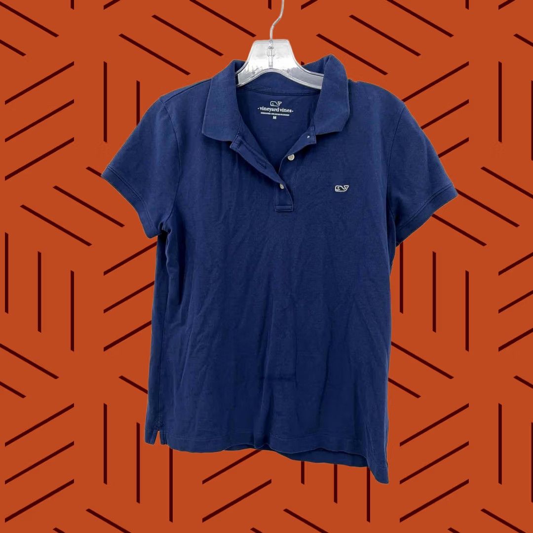 Vineyard Vines Vineyard Vines Navy Size Medium Polo Blouse Size M / US 6-8 / IT 42-44 - 1 Thumbnail