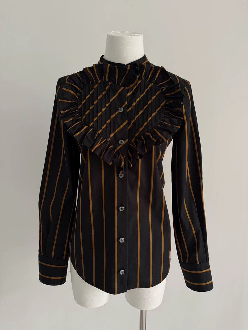 Vivienne Westwood Vivienne Westwood size02 Heart-shaped love black gold shirt Size S / US 4 / IT 40 - 1 Thumbnail