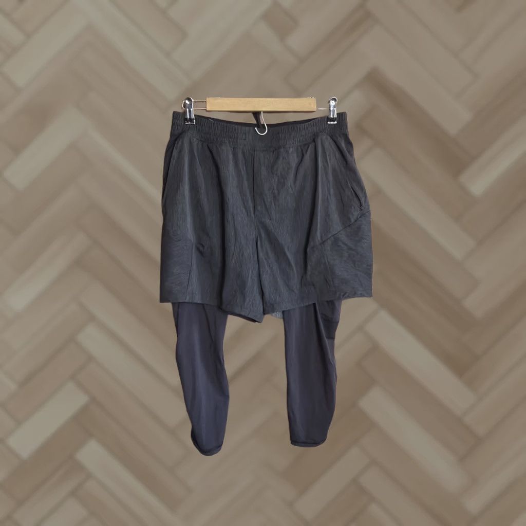 Lululemon Lululemon Shorts Hybrid Tight Gray Active Expert Yoga Gym Running Mens Sz L Size US 33 - 1 Thumbnail