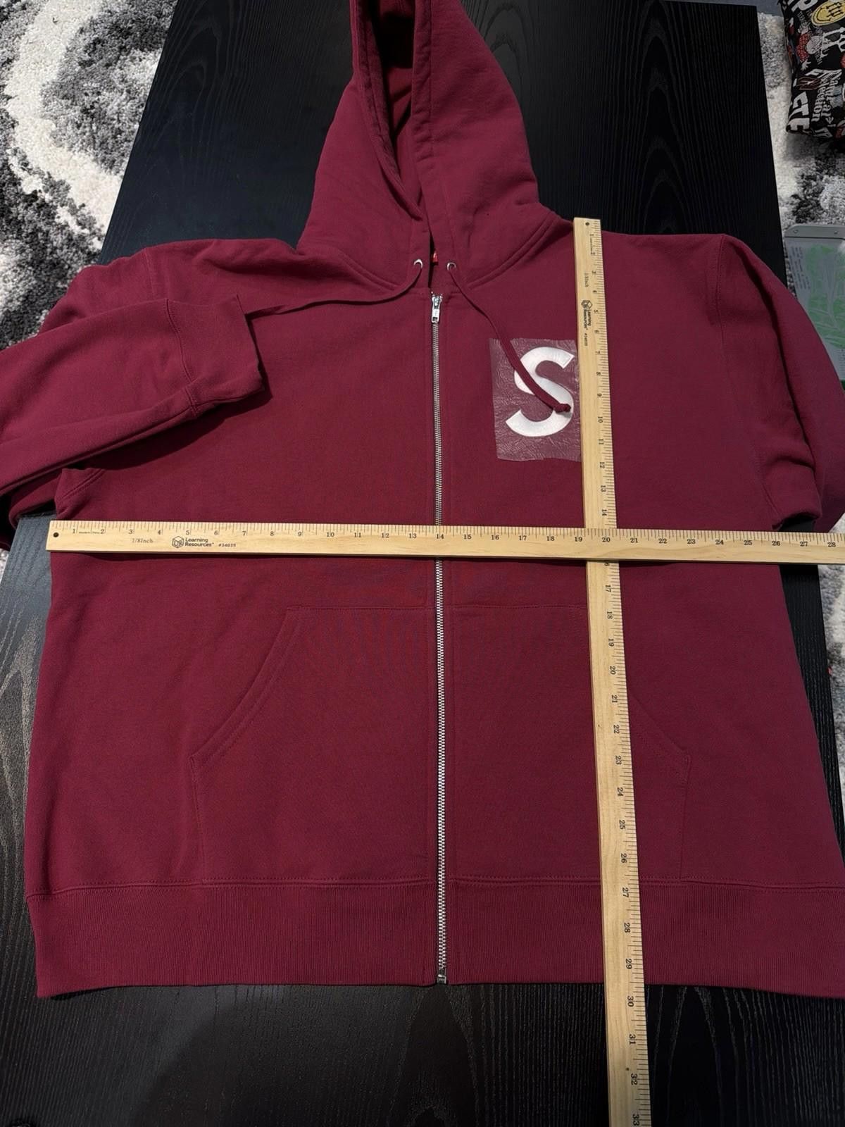 Supreme Supreme S Logo Zip Up Hooded Sweatshirt Red Size (XXL) NEW Size US XXL / EU 58 / 5 - 7 Thumbnail