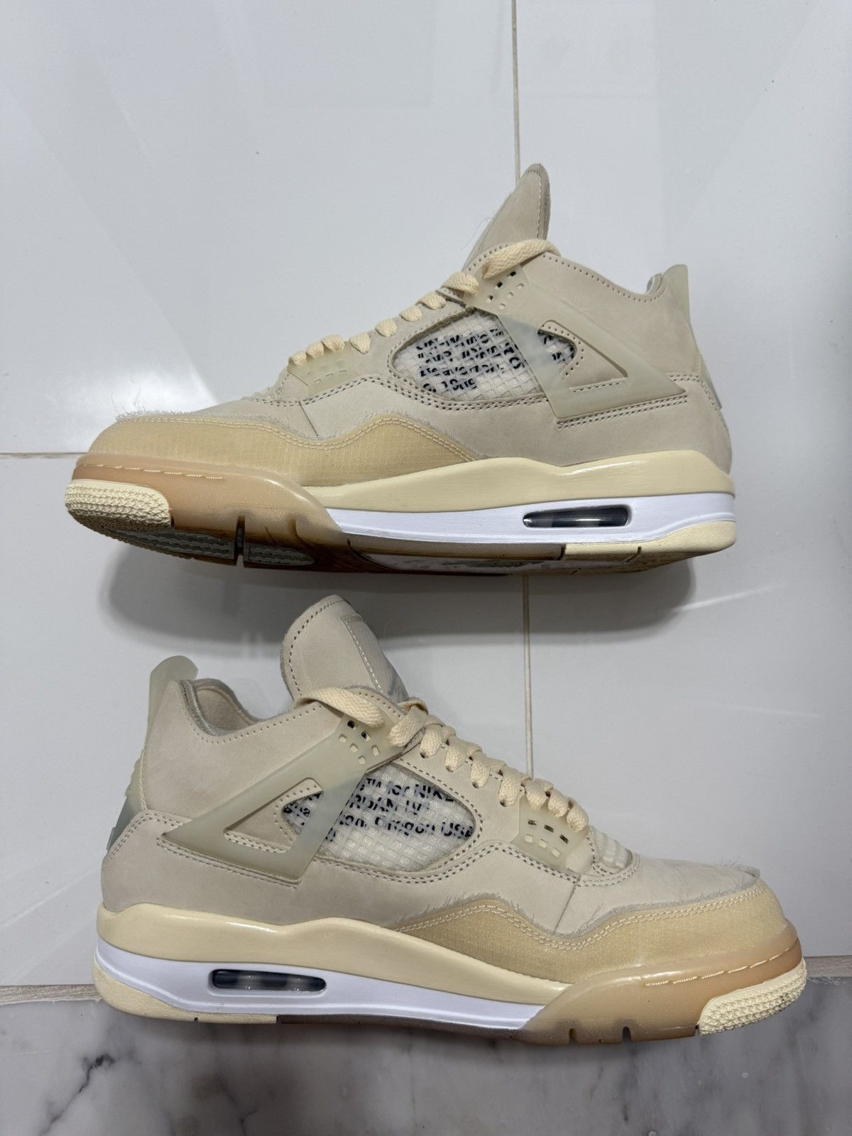 Jordan Brand × Off-White Off-White Air Jordan 4 Sail Size 11W Size US 11 / EU 44 - 2 Thumbnail