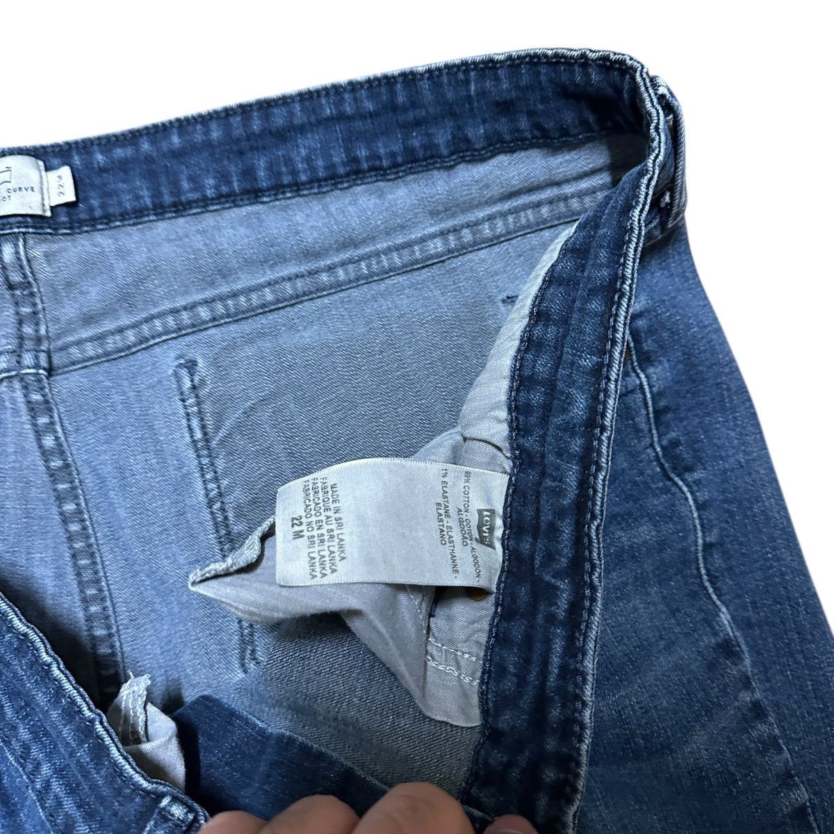 Levi's Women’s Levi’s Slight Curve Boot Blue Denim Jeans Size 38" / US 16 / IT 52 - 7 Thumbnail