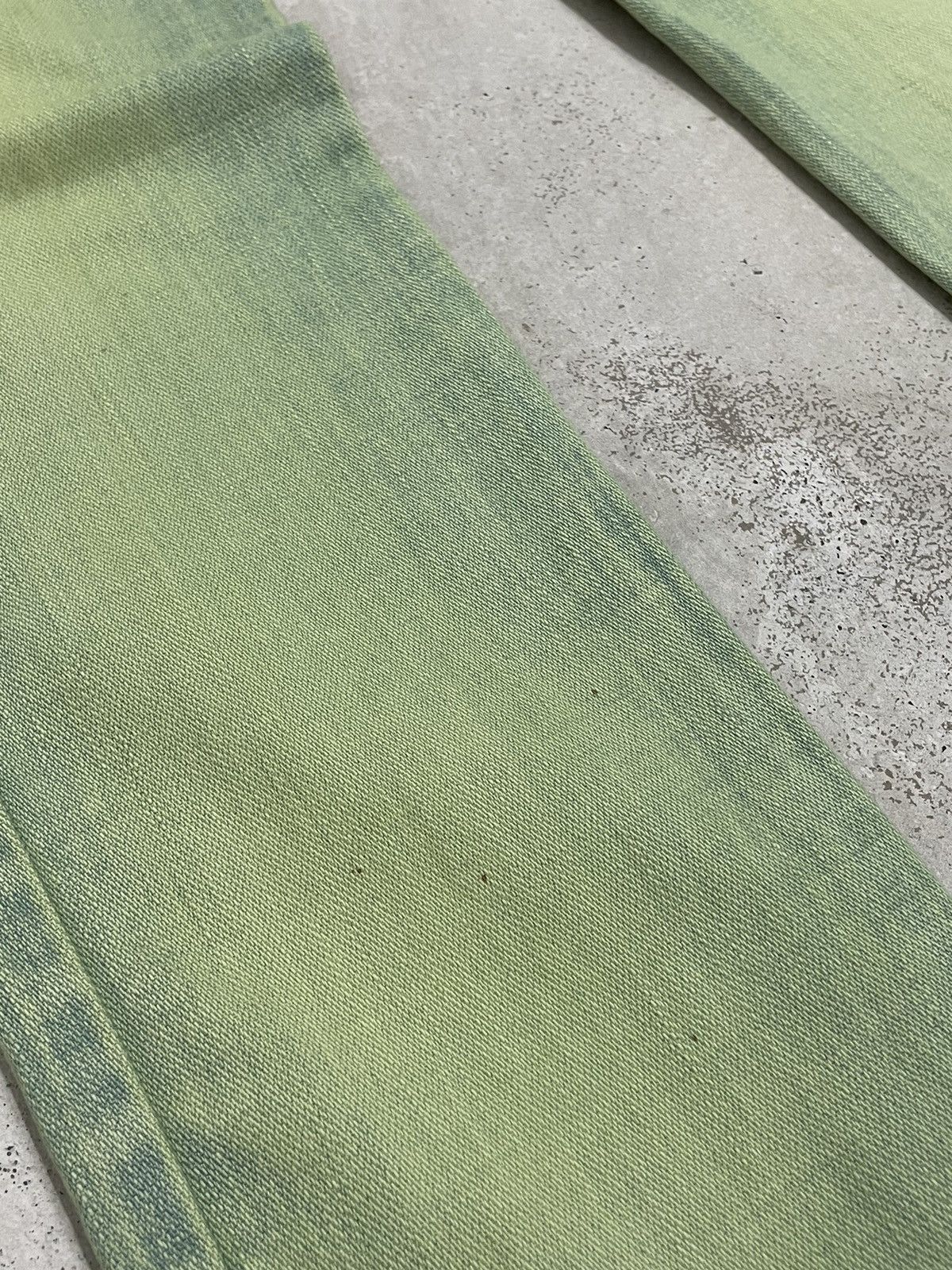 Designer × Marithe + Francois Girbaud Girbaud Green Rust Crazy Wash Flare Denim Size US 28 / EU 44 - 7 Thumbnail