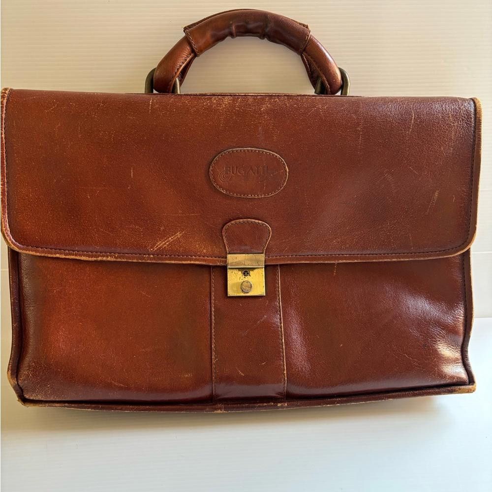 Bugatti Bugatti Genuine Leather Briefcase Size ONE SIZE - 1 Thumbnail