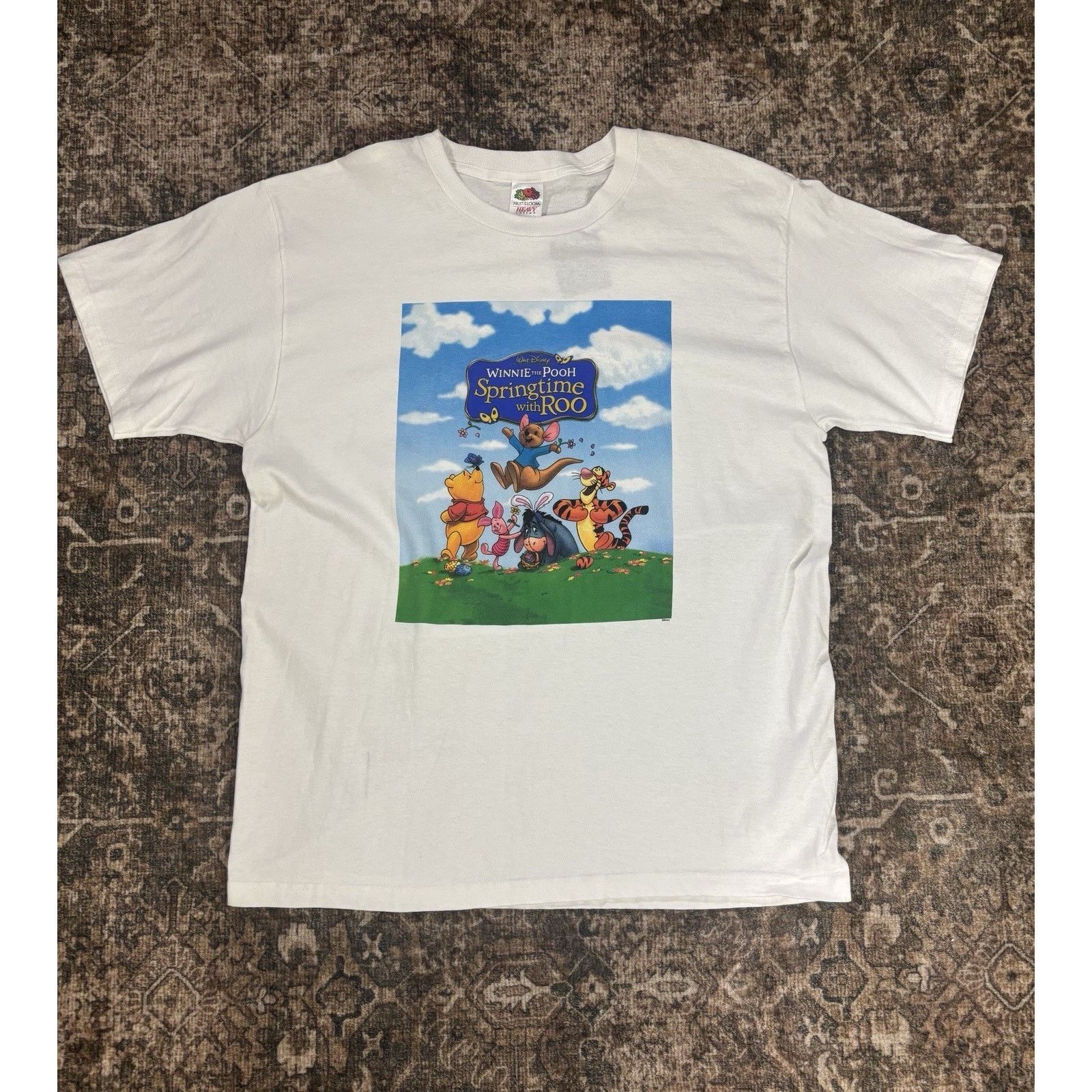 Fruit Of The Loom Vintage Disney Winnie the Pooh Springtime with Roo Tshirt L Size US L / EU 52-54 / 3 - 1 Thumbnail