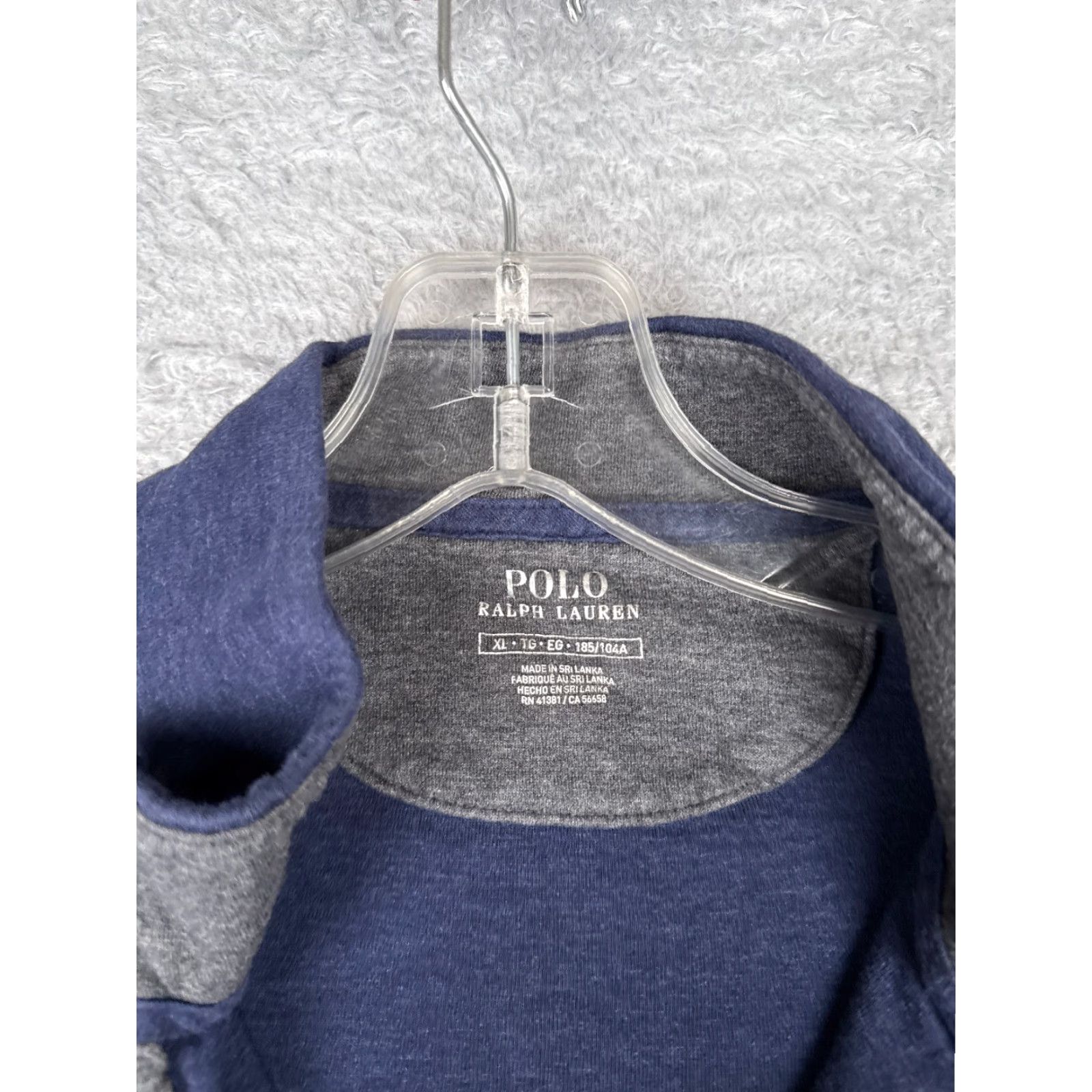 Polo Ralph Lauren Polo Ralph Lauren Sweater Adult XL Blue 1/4 Zip Mock Neck Cotton Blend Embroidered Logo Pullover Mens Size US XL / EU 56 / 4 - 7 Thumbnail