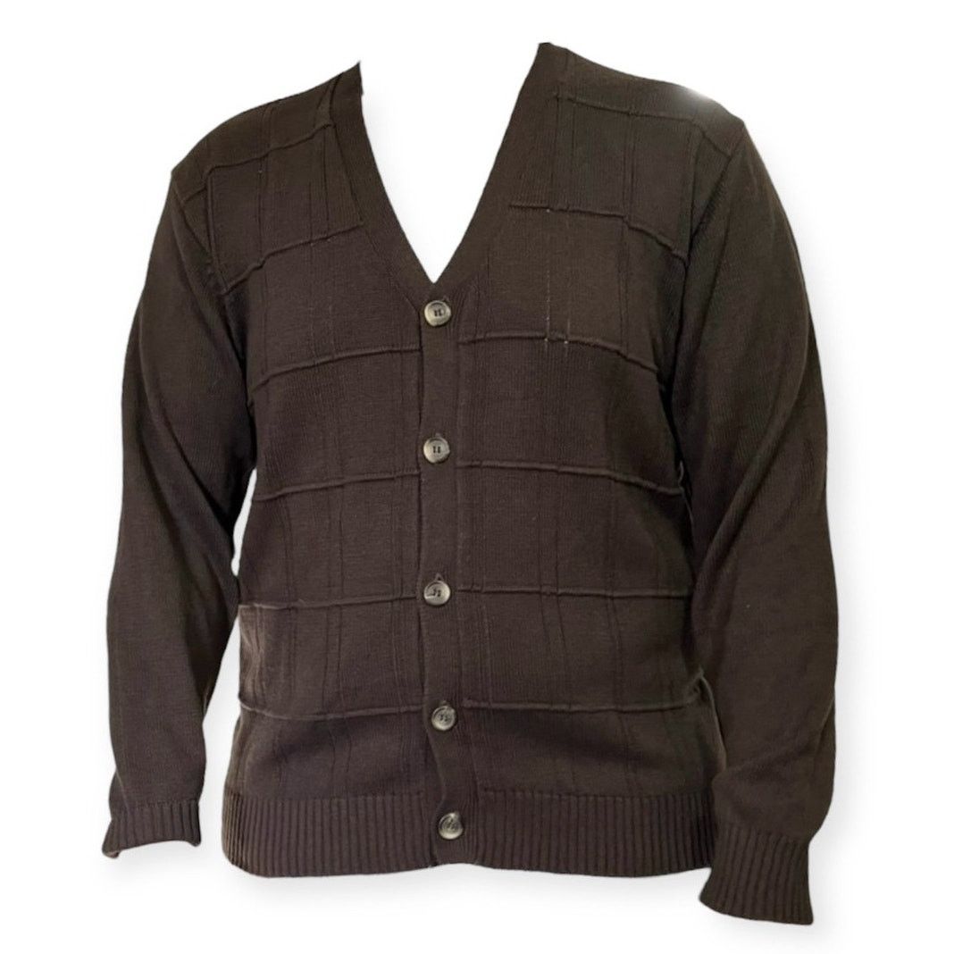 Oscar De La Renta Oscar De La Renta Mens Brown Cardigan size XL Size US XL / EU 56 / 4 - 9 Thumbnail