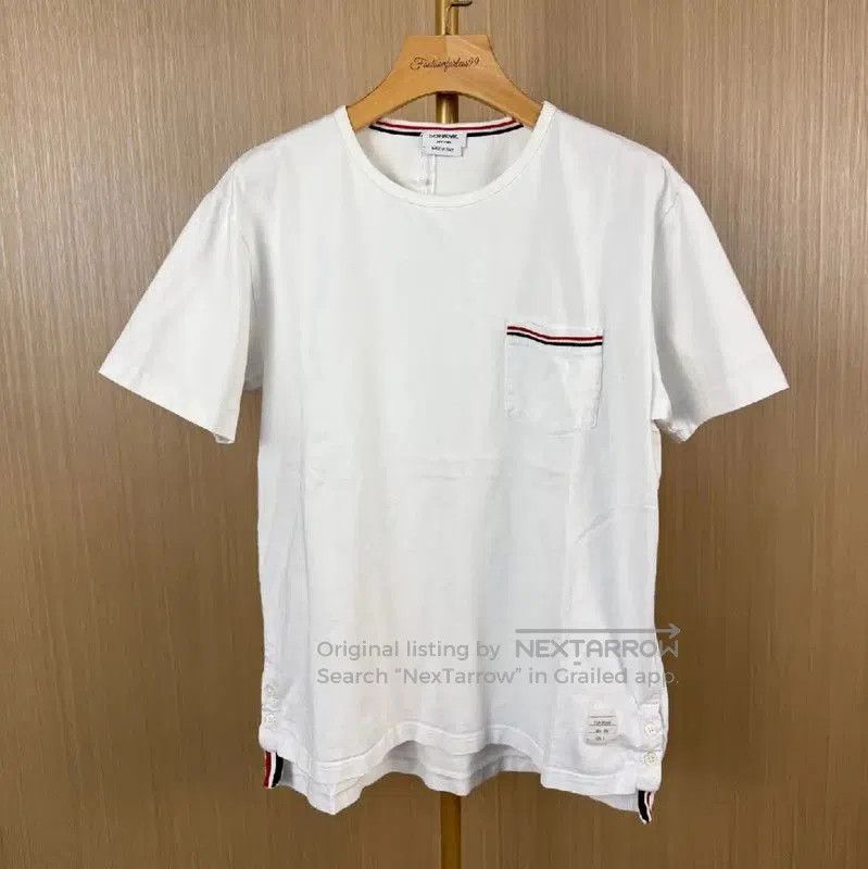 Thom Browne Thom Browne White Cotton Women's T-Shirt . Size M / US 6-8 / IT 42-44 - 1 Thumbnail