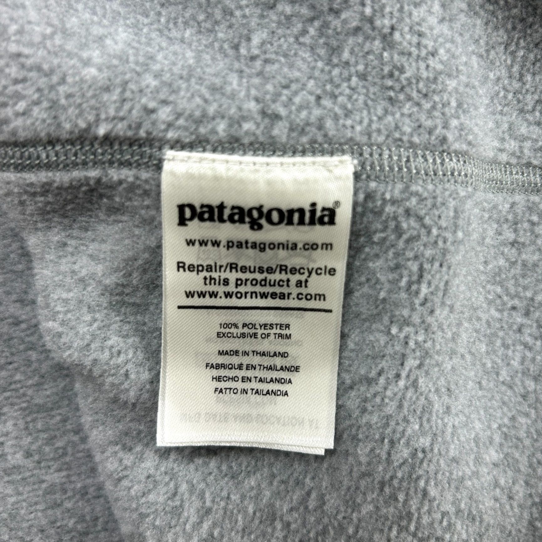 Patagonia Patagonia Pullover Sweatshirt Men M Heather Gray 1/4 Zip Fleece Snap Button Logo Mock Neck Regular Pockets College Vintage No Size US M / EU 48-50 / 2 - 5 Thumbnail