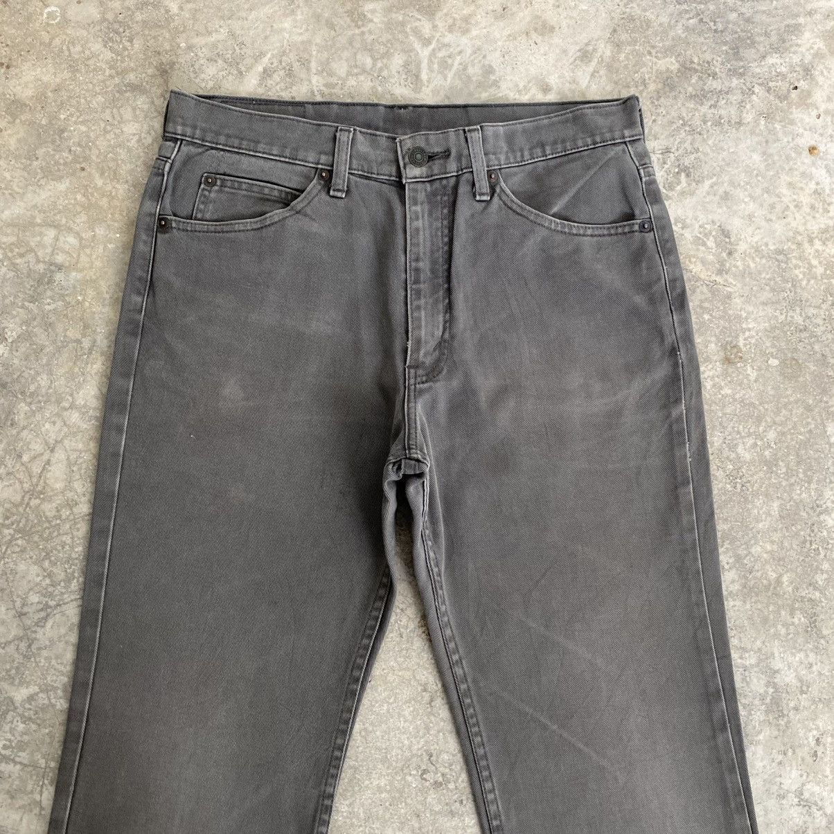 Levi's Size 33x30.5 Vintage 2001 Levis 517 Grey Flared Jeans Size US 33 - 2 Thumbnail